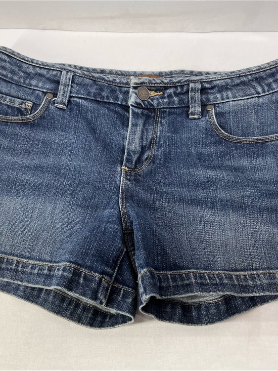 PAIGE Pants - PAIGE Canyon Mid-Blue Denim Rolled Hem Women's Shorts